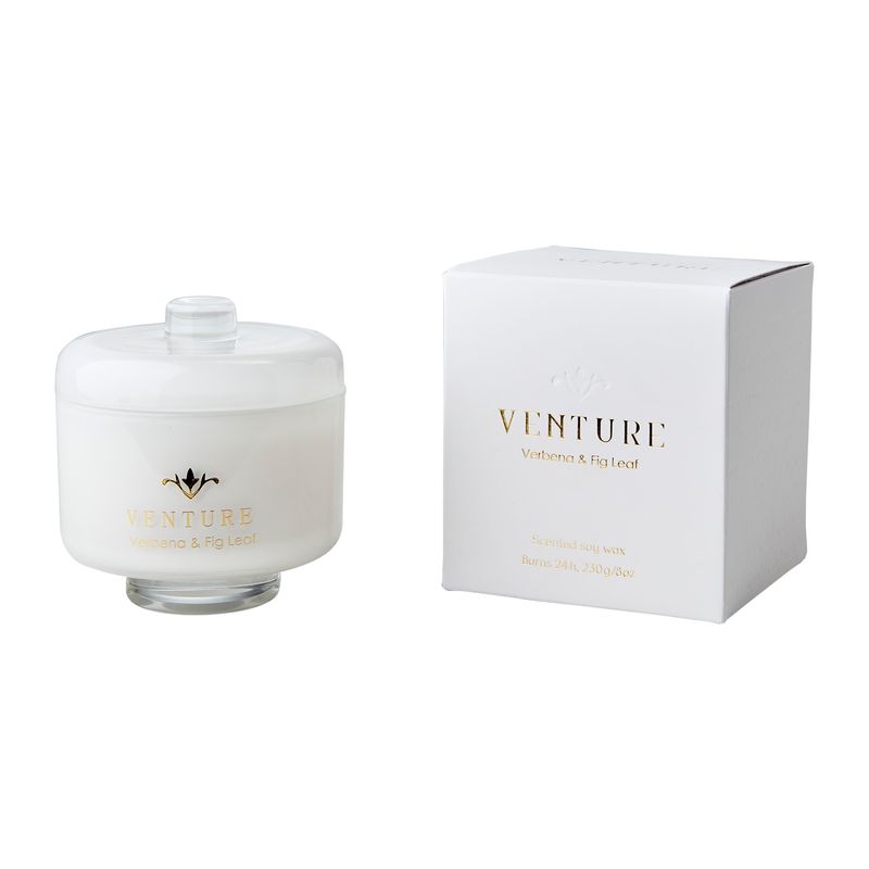 Affari of Sweden VENTURE Doftljus Verbena & fig leaf, Vit