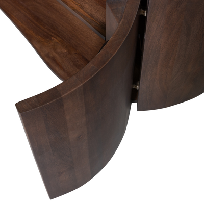 WOOOD Sense Byrå 4-Dörrar Mangoträ Mörkbrun Valnöt