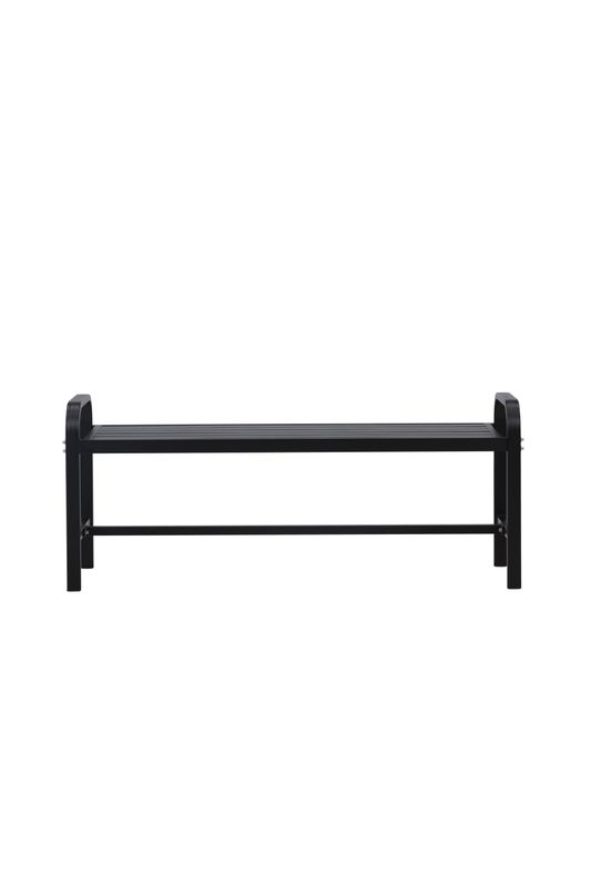 Venture Home Cascais Bänk i Svart Aluminium