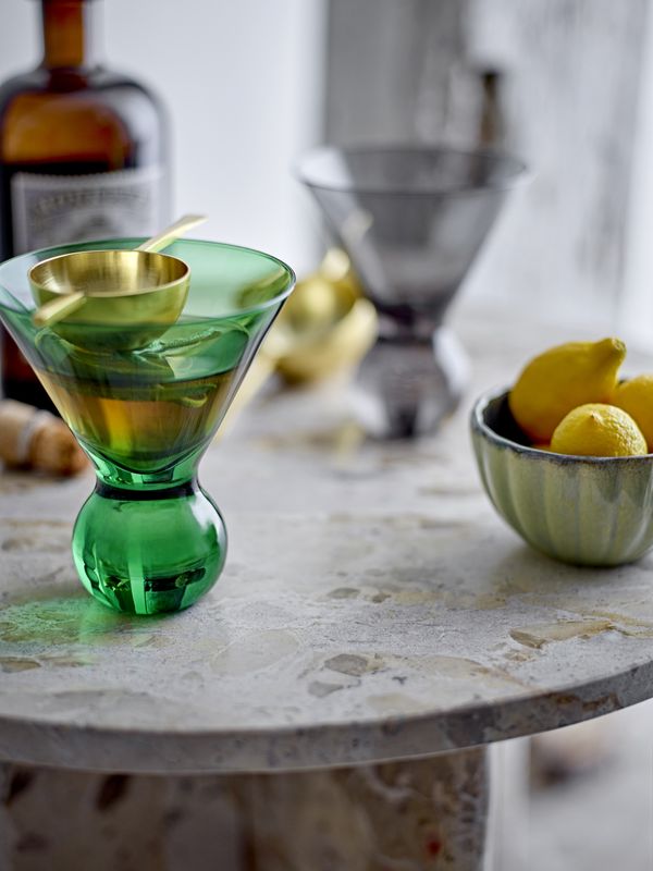 Bloomingville Corliss Cocktail Glas, Grön, Glas - 2-pack