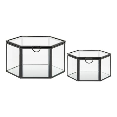 House Nordic Torpe Låda Transparent/Svart