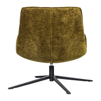 WOOOD Maudi Snurrfåtölj i Grön Chenille