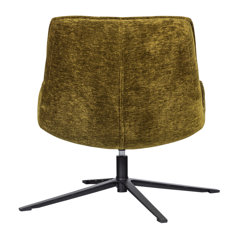 WOOOD Maudi Snurrfåtölj i Grön Chenille