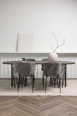 Venture Home Matgrupp Stone med Modesto Stolar