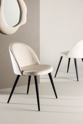 Venture Home Velvet Matstol 2-pack