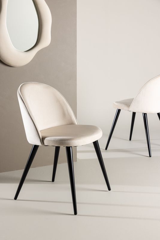 Venture Home Velvet Matstol 2-pack