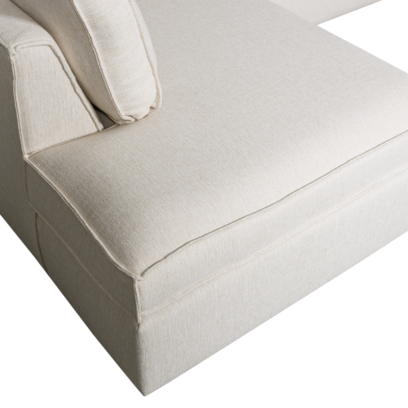 WOOOD Thomas Hörnsoffa Vänster Väv Polyester Natur