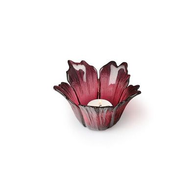 Målerås Fleur Ljusskål, rödrosa