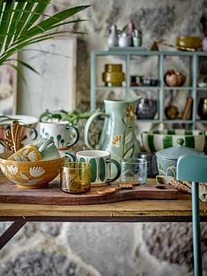 Creative Collection Tangier Kopp, Orange, Stengods - 6-pack