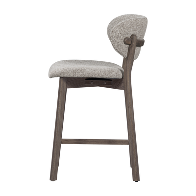 WOOOD Udar Barstol i Naturligt Trä och Brun Melange