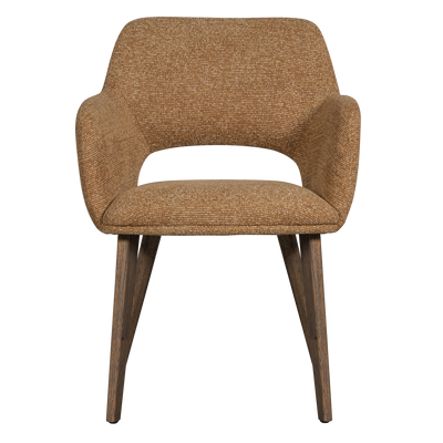 WOOOD Murat Matstol Gul med Bruna Träben 2 st