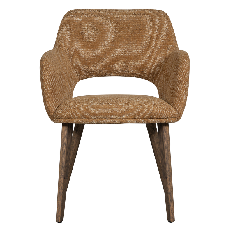 WOOOD Murat Matstol Gul med Bruna Träben 2 st