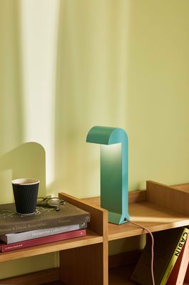 Hübsch Soothe Bordslampa Turkos 10x12xh34cm, LED 5W