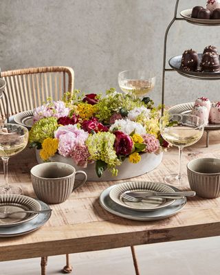 House Doctor The Ring Ljusstake Grå