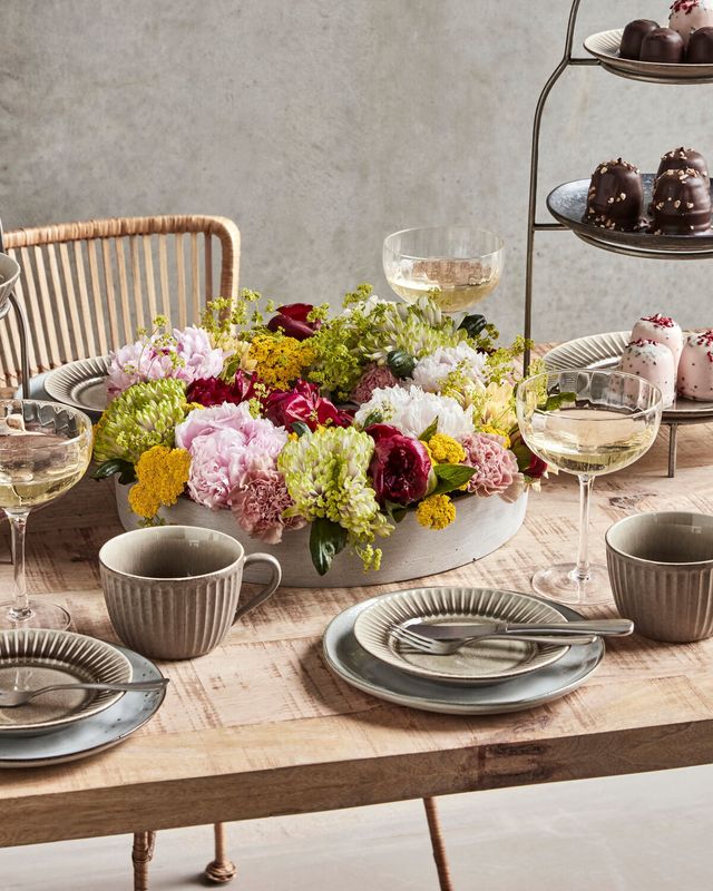 House Doctor The Ring Ljusstake Grå