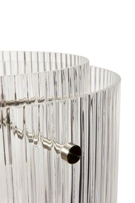 Hübsch Ripple taklampa stor klar Ø41 x H32 cm E27 texturerad