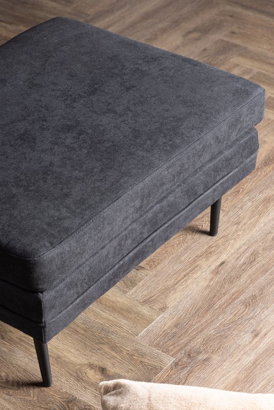 Venture Home Boom Ottoman - Svart Sittpuff