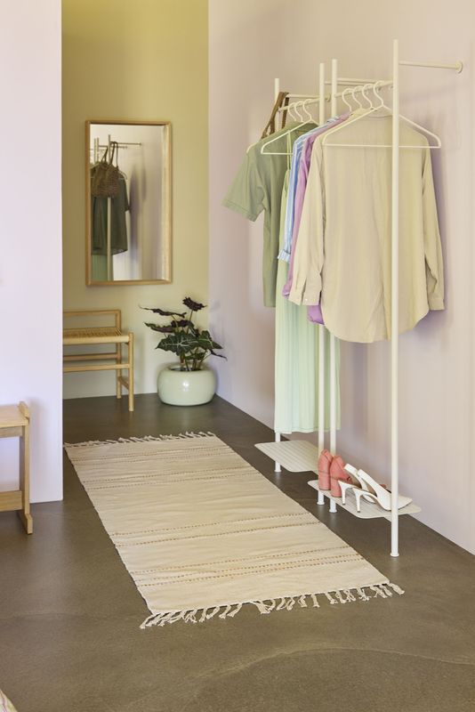 Hübsch Maru Krukor Stora Ljusgröna (set om 2) ø47xh27cm, ø37xh21cm Beige