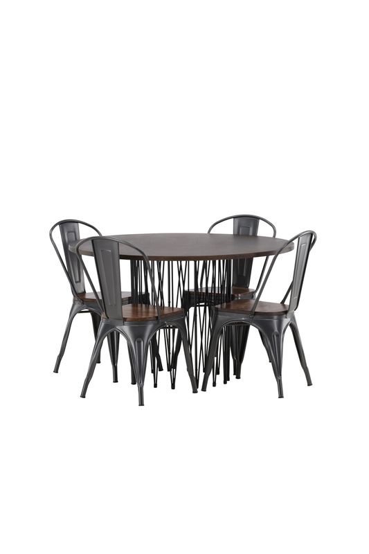 Venture Home Stone Rund Matgrupp