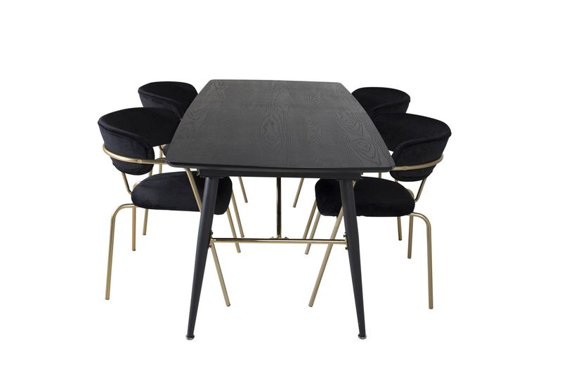 Venture Home Gold Rektangulär Matgrupp