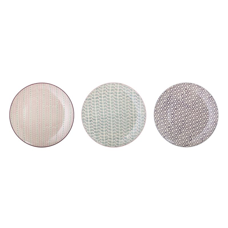 Bloomingville Maya Tallrik, Lila, Stengods - 12-pack