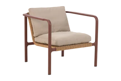 Brafab Motty Fåtölj Zin Red / Teddy Beige