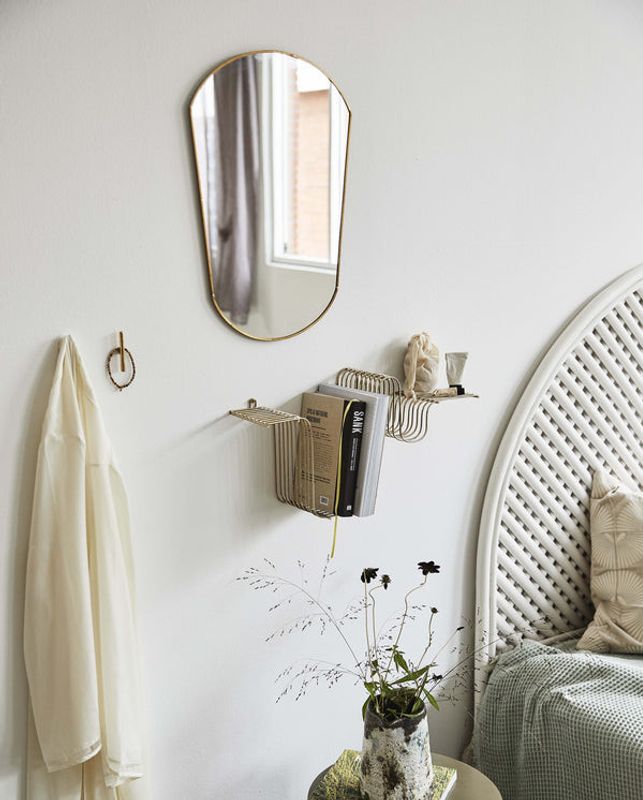 Nordal BRAVA hylla - mässingsfinish