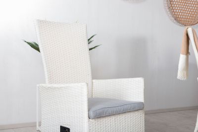 Venture Home Levels & Padova Rektangulärt Matbord 160 x 100 Vit + Reclinerstolar 6 st Vit