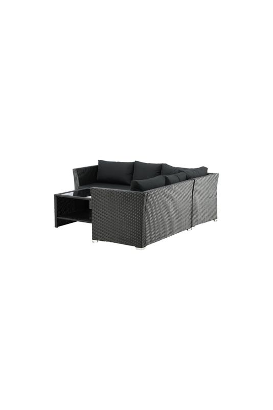 Venture Home Haiti Loungegrupp i Svart Konstrotting