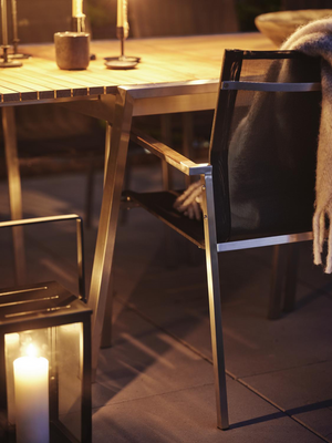 Brafab Naos Matstol Natur/Grå Teak