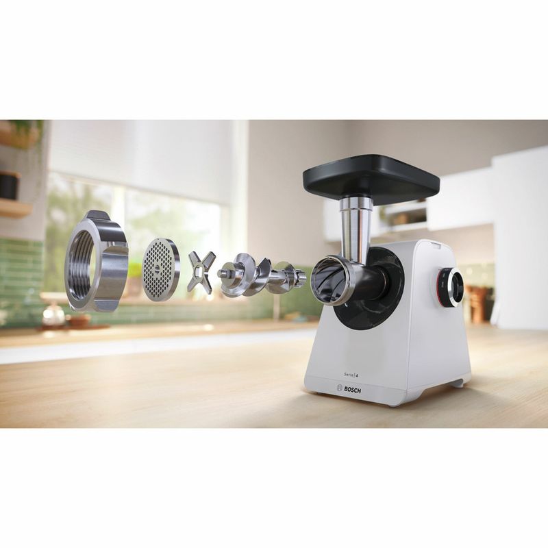 Bosch Köttkvarn  MFWS420W  1300W Rostfri Kvarn