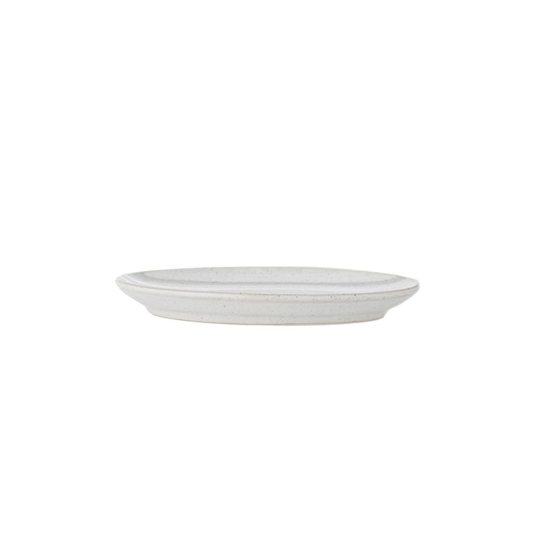 Bloomingville Addison Tallrik, Vit, Stengods 20 cm 6-pack