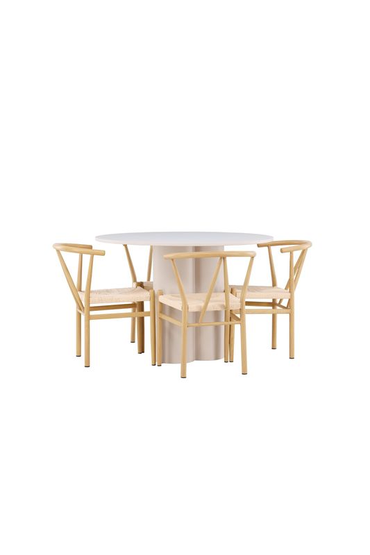 Venture Home Olivia Matbord med Alfons Matstolar