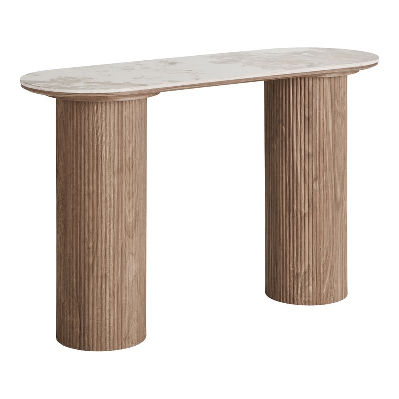 House Nordic Athens Console Bord Vit/Brun