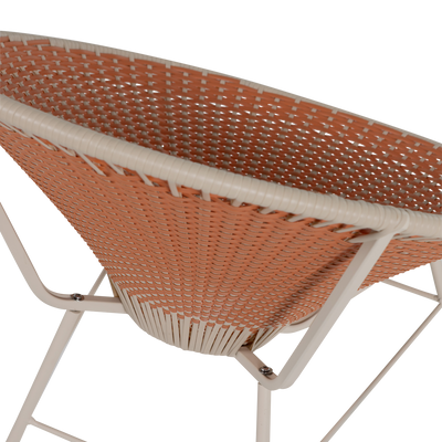 WOOOD Kazoun Trädgårdsloungestol i Orange Konstrotting