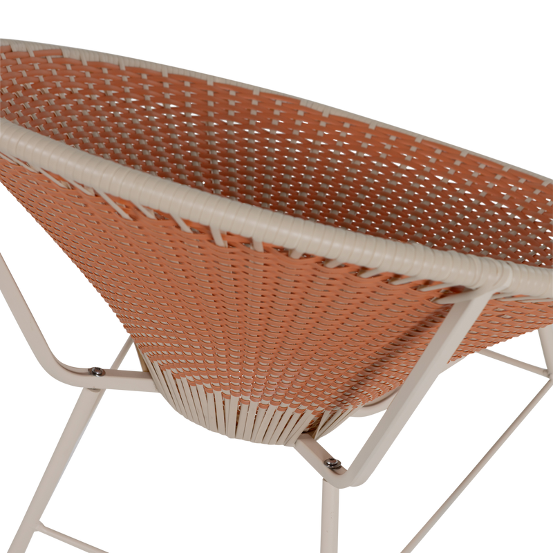 WOOOD Kazoun Trädgårdsloungestol i Orange Konstrotting