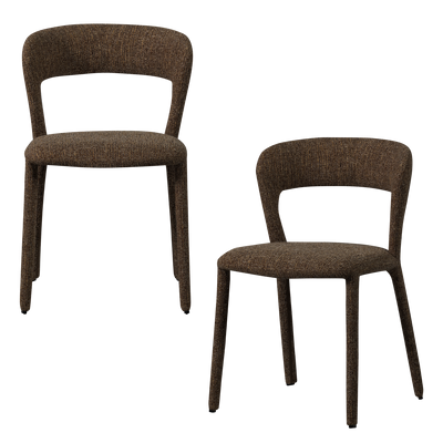 WOOOD Noble Matstol Mörkbrun 2 st