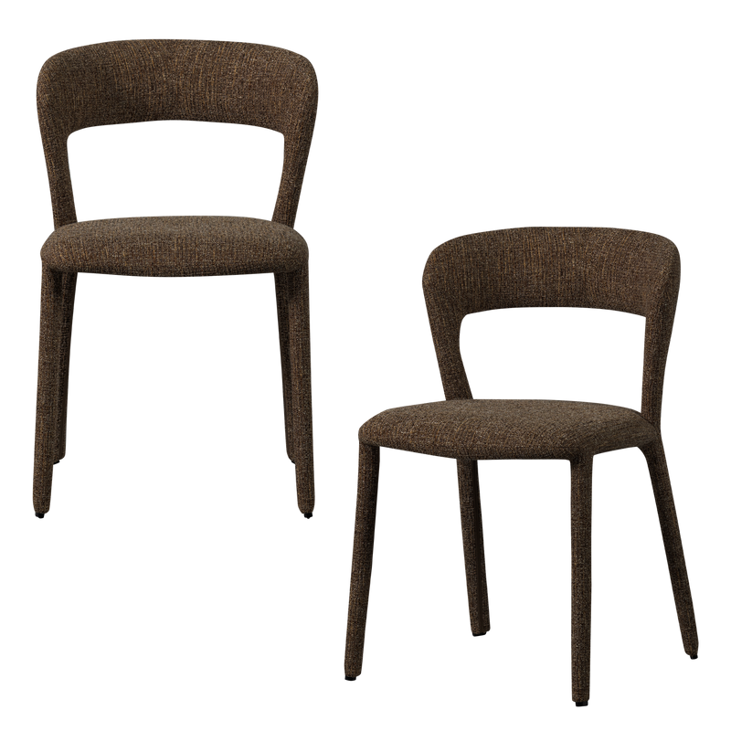 WOOOD Noble Matstol Mörkbrun 2 st