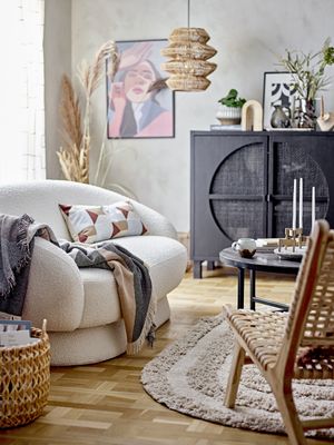 Bloomingville Ted soffa, vit, polyester