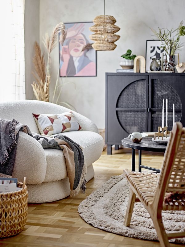 Bloomingville Ted soffa, vit, polyester