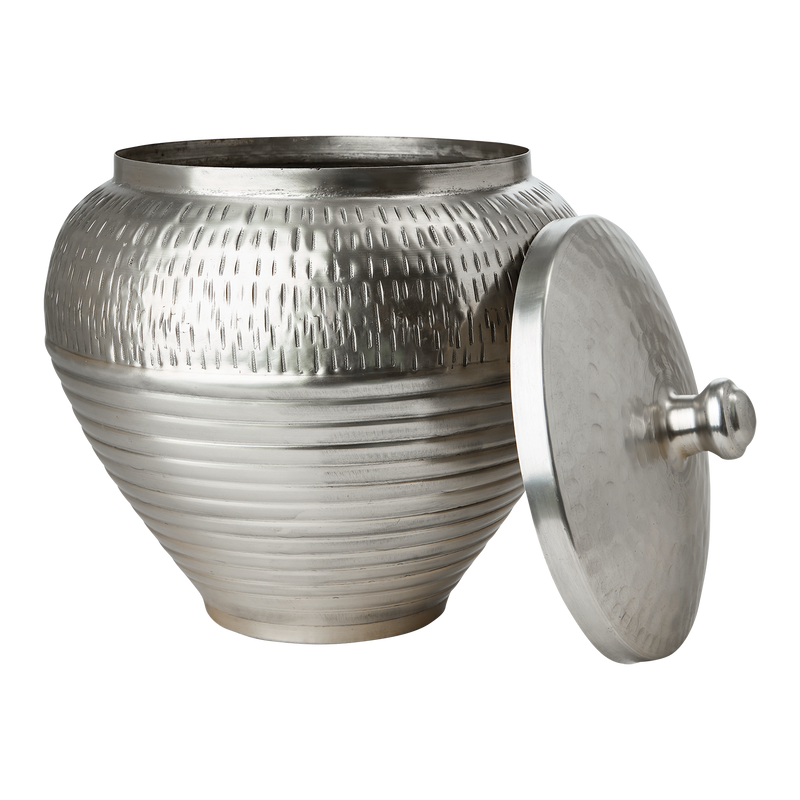 Affari of Sweden ELDORADO Urna med lock, Silverfärgad