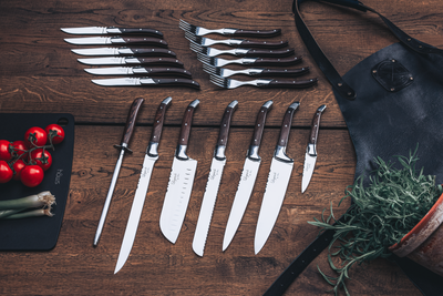 Laguiole By Hâws grillknivar 6-pack, handtag i wengéträ