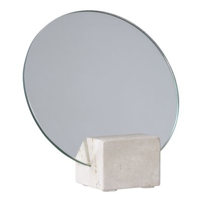 House Nordic Bordsspegel i Beige Travertin 18 cm