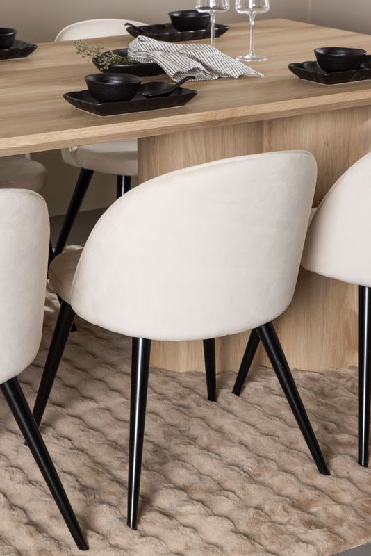 Venture Home Olivia Matbord med Velvet Matstol