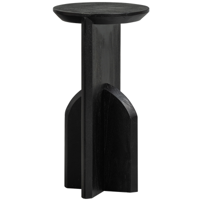 WOOOD Kioni Smal Sidobord i Svart Akaciahus