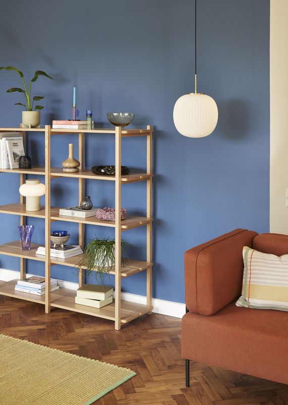 Hübsch Serene Taklampa Ø42 Vit med Mässingdetaljer