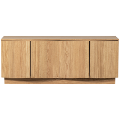 WOOOD Zuma TV-bänk 133 cm i Ekfaner, Transparent