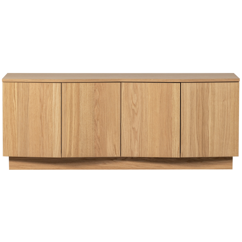 WOOOD Zuma TV-bänk 133 cm i Ekfaner, Transparent