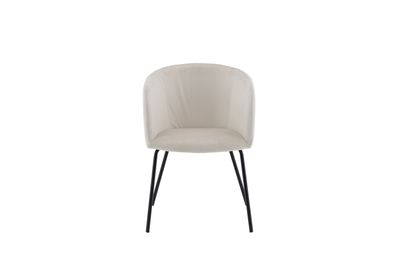 Venture Home Berit Matstol i Beige Sammet