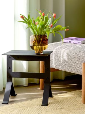 Hübsch Fold Sidobord Svart 40x30xh42cm